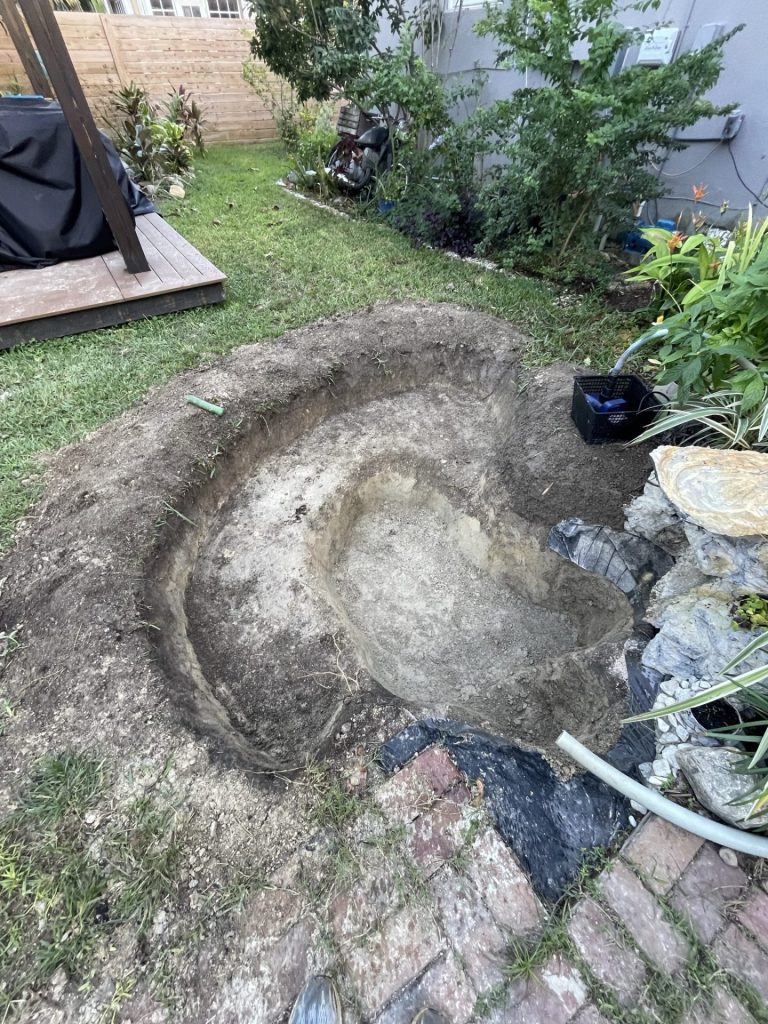 How to dig a pond